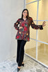 Alia Black Velvet Jacket With Trousers Set